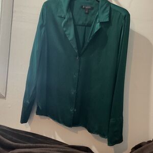 Banana Republic Deep Green Button Down Shirt